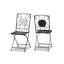 Chaise d'appoint de patio Cerasela