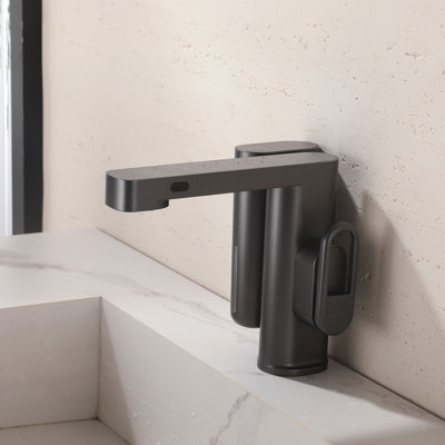 Modern Touchless Bathroom Faucet with Built-in Soap Dispenser, Digital Temperature Display