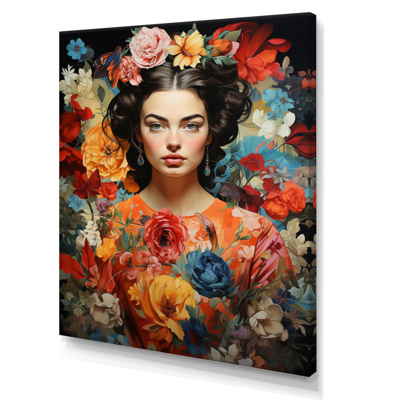 Art mural sur toile Ilena, 40" H x 30" W, Toile tendue