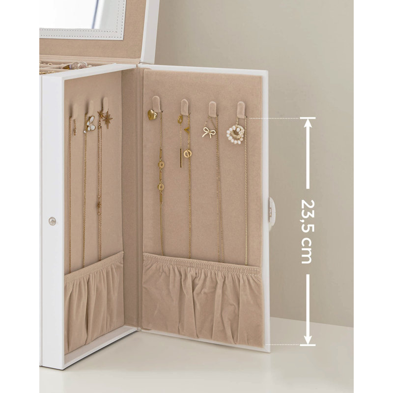 Wood Jewellery Box +, White