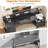 75'' Large Computer Desk with File Drawer & Power Outlet Led Lights-1573221684