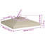 Aara Sol 27 Outdoor Green Fabric Replacement Canopy for Gazebo