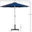 Parasol de patio en tissu / aluminium avec base Chavelle