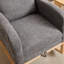 Chaise berçante avec pieds en bois massif-1647466139