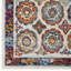 Tapis à motif de treillis floral vieilli Porch & Den-529206053