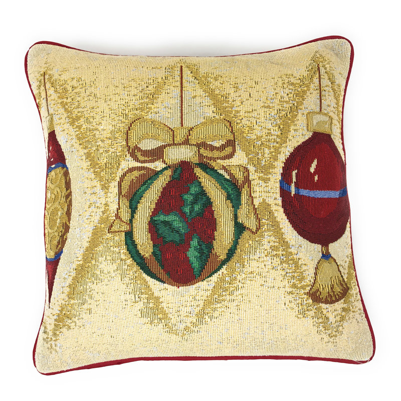  Ornaments Throw Pillow