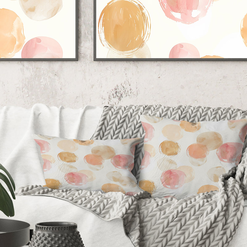 Coussin rose Boho Circles II - Boho