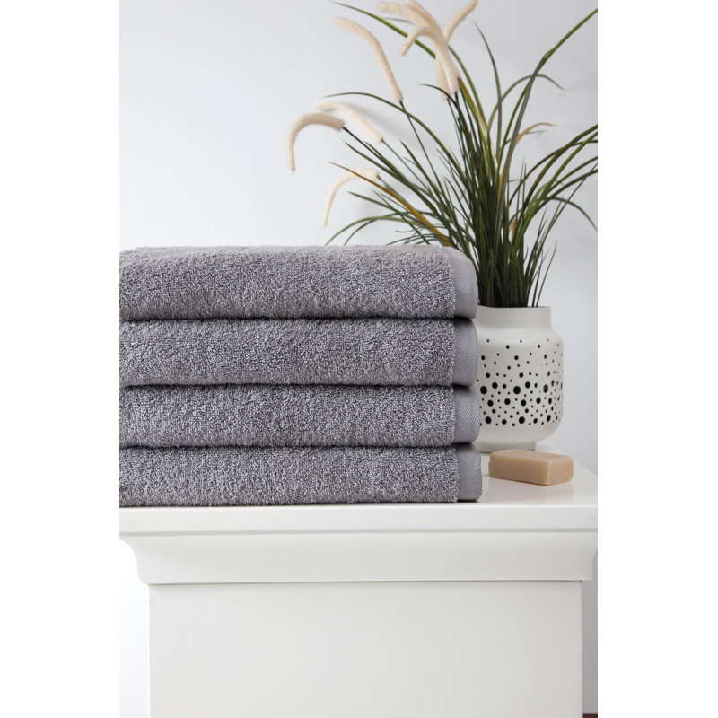 Zimmerman Midweight Bath Towel, Gray