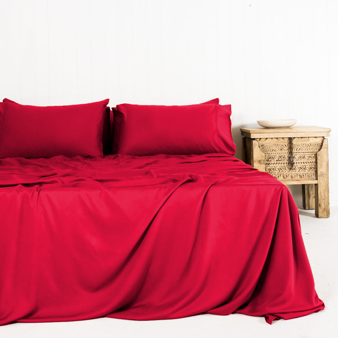 6 Piece Soft Rayon from Bamboo Bedsheet Set NY Textile Haus 