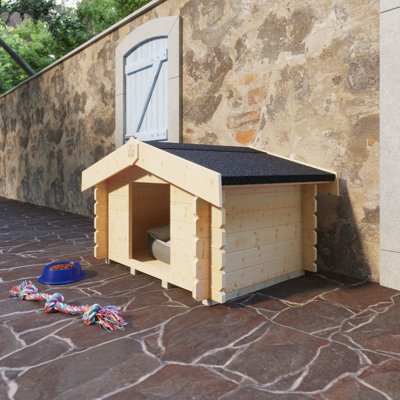 The Deluxe Dog Tongue & Groove Cabin 3x5w
