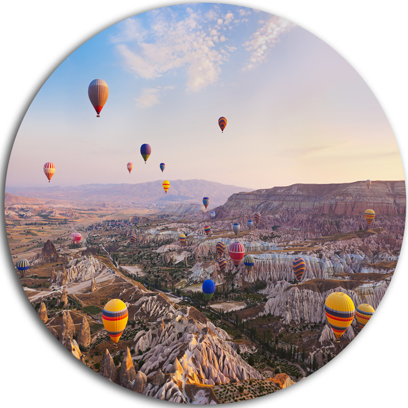 « hot air », reproduction de photo sur métal, H 38 po x l 38 po x P 1 po