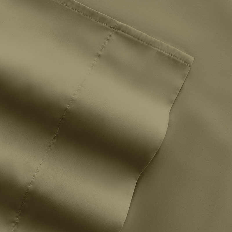 Sheet Set Solid Microfiber Ultra Soft Bedding, Sage, Full Sheet Set with 4 Pillowcases