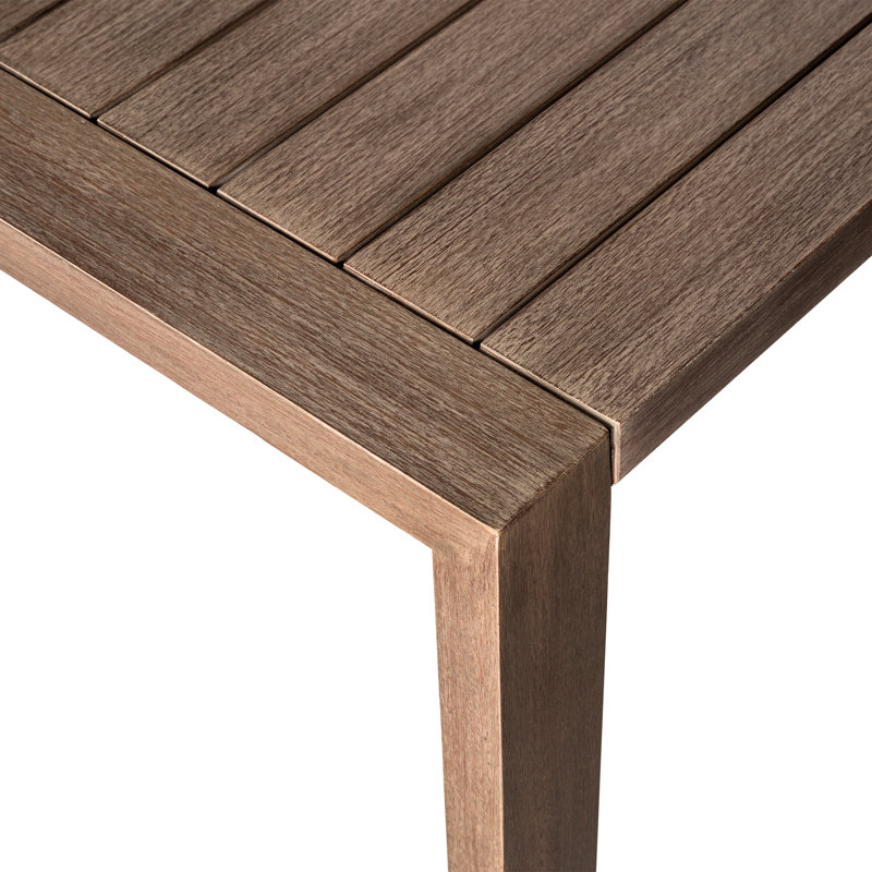 Ensemble repas d'extérieur 7 pièces en bois d'eucalyptus vieilli Relic