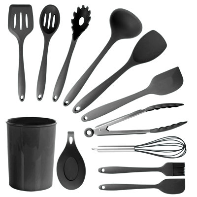 Mega Chef Cooking Utensil Set with Utensil Crock