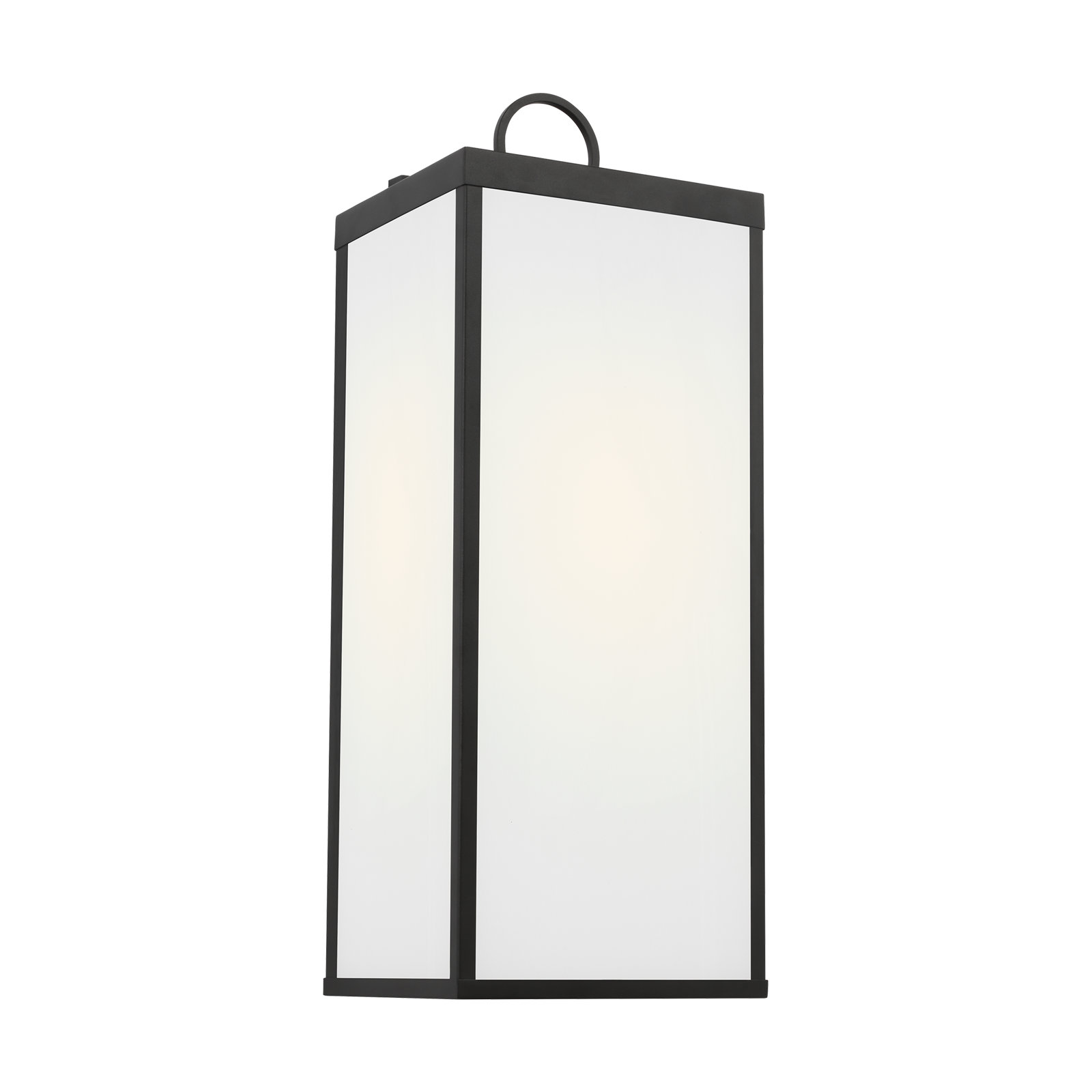 Howell Wall Lantern, Matte Black, 24.25" H x 9" W x 8.5" D