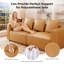 3 Seater Faux Leather Sofa-1553633914