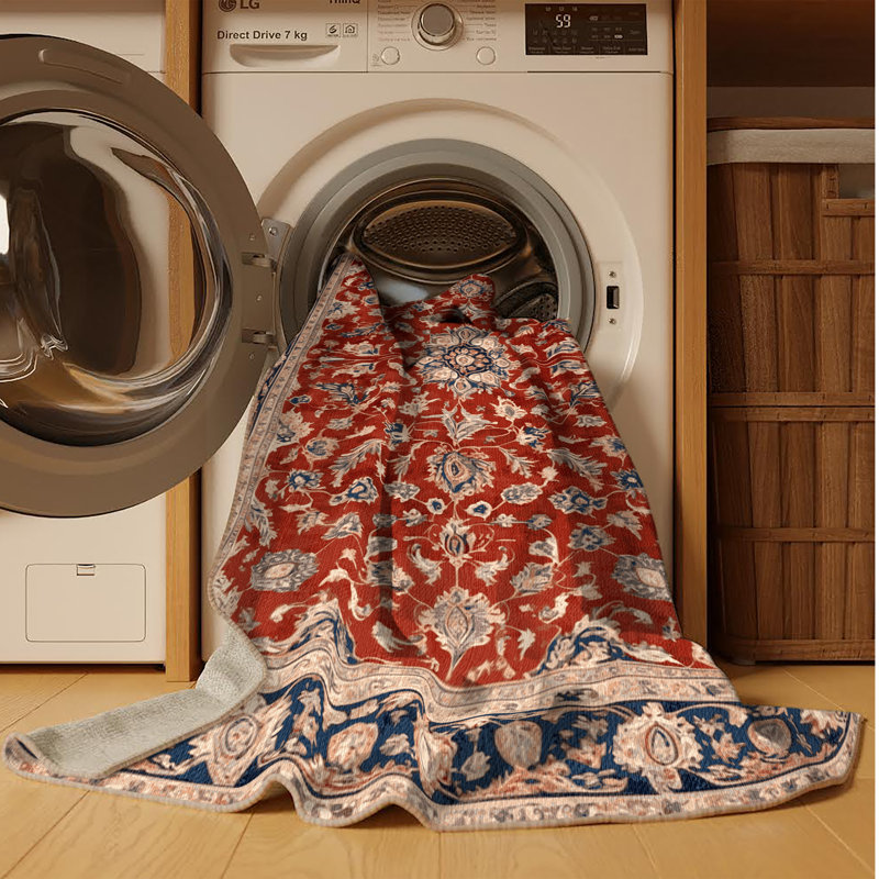 Tapis brun lavable à la machine, Tapis de couloir 2 pi x 4 pi