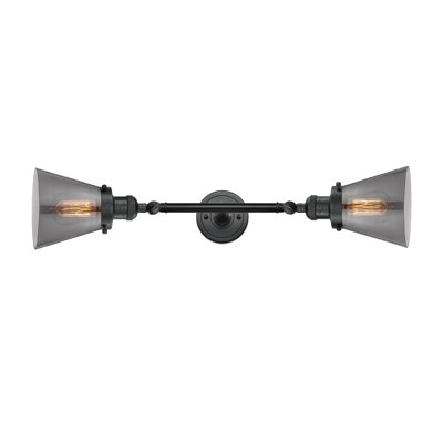 Éclairage de meuble-lavabo inclinable 2 lumières Cone