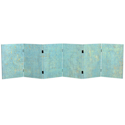 Wiens Turquoise Art Canvas Folding Screen