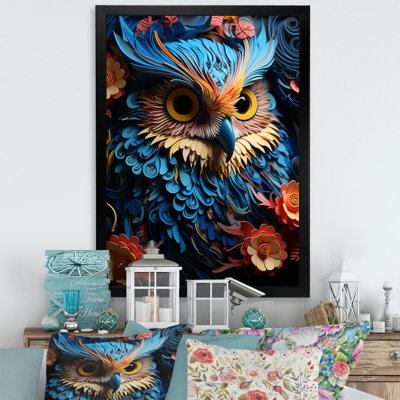 Mysterious Owl Blooms I sur impression sur toile