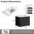 Mid-Century Modern Wall-Mounted Vanity With Soft-Close Drawers & Ceramic Sink-1702512337