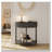 Console Table Half Moon Design End Table With 2 Storage Drawers And Bottom Shelf For Living Room, Bedroom, Study, Hallway-1679320351