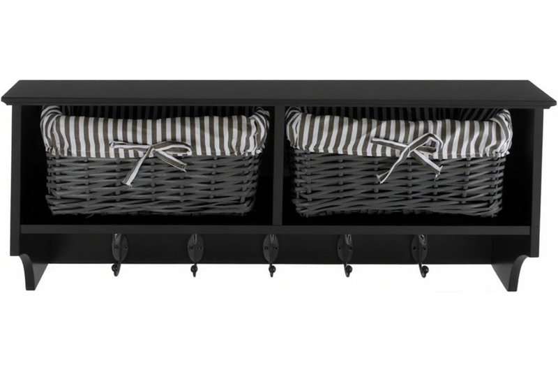 Plastic Coat Rack, Black