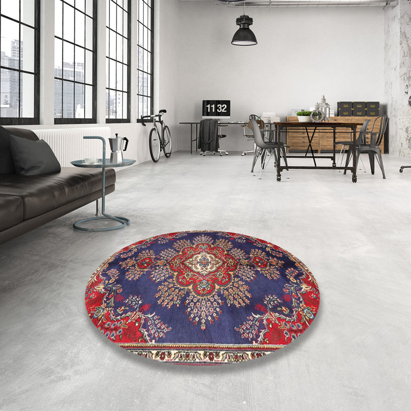 Lairgnen Oriental Indoor Rug, Round 5'