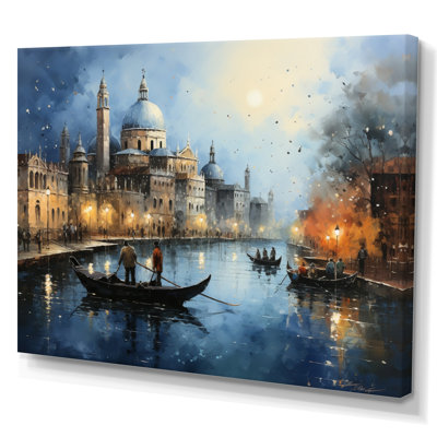 " Teal Canal Urban Venice Charcoal "
