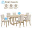 7 pièces Eastover avec 6 chaises rembourrées