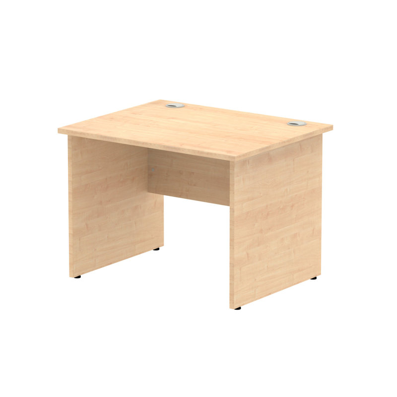 Impulse Computer Desk, 73cm H x 100cm W x 80cm D, Beige, Beige