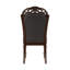 Ensemble de 2 chaises d'appoint traditionnelles avec revêtement en similicuir capitonné et garniture cloutée, finition cerisier classique, sièges de salle à manger élégants