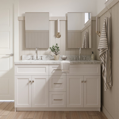 Paulla 60'' Double Bathroom Vanity Base Only