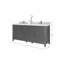 Cambridge 72 po X P 22 po De meuble-lavabo double D Quartz Calacatta Sienna-101255550