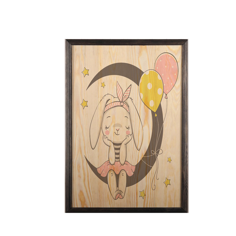 Anonymous - Single Picture Frame Painting on Wood, 70cm H x 50cm W x 1.5cm D