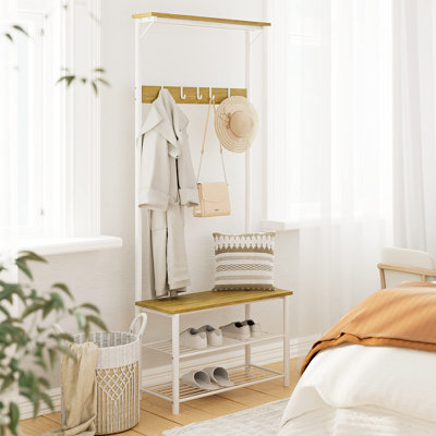 Freestanding Wooden Coat Rack