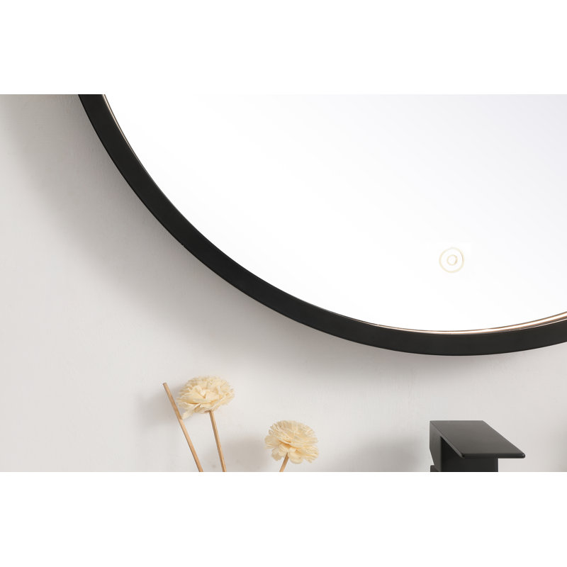 Miroir de salle de bain Pickard, Noir, 24" X 24"