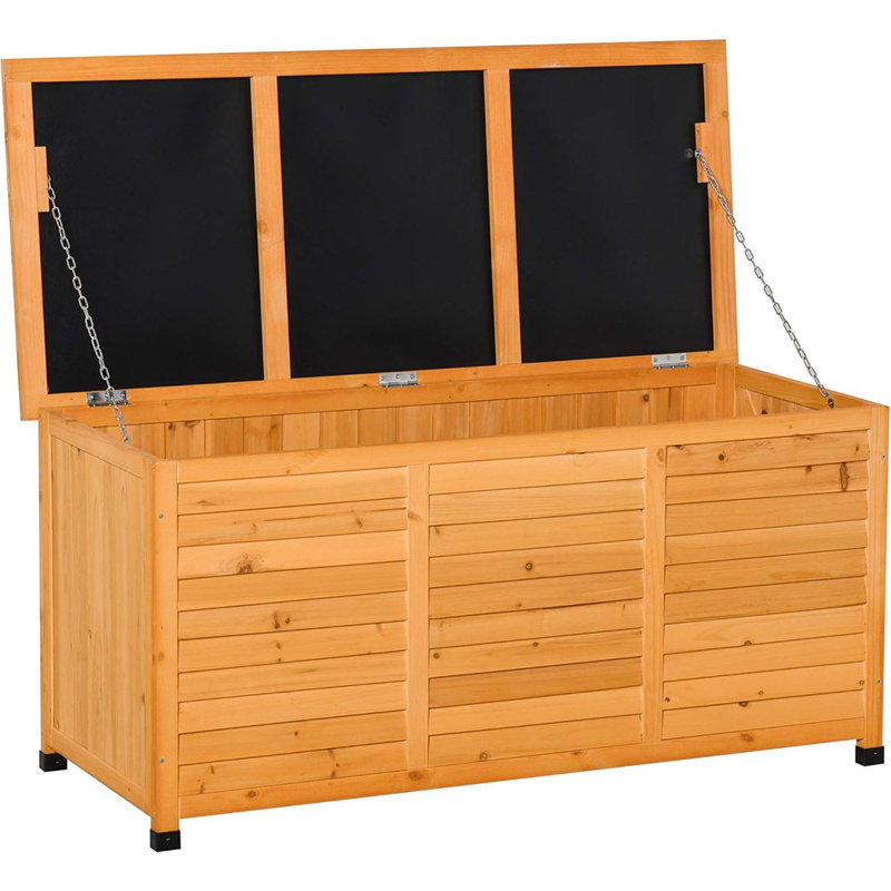 Boîte de rangement en bois 75 gallons, contenant de ...