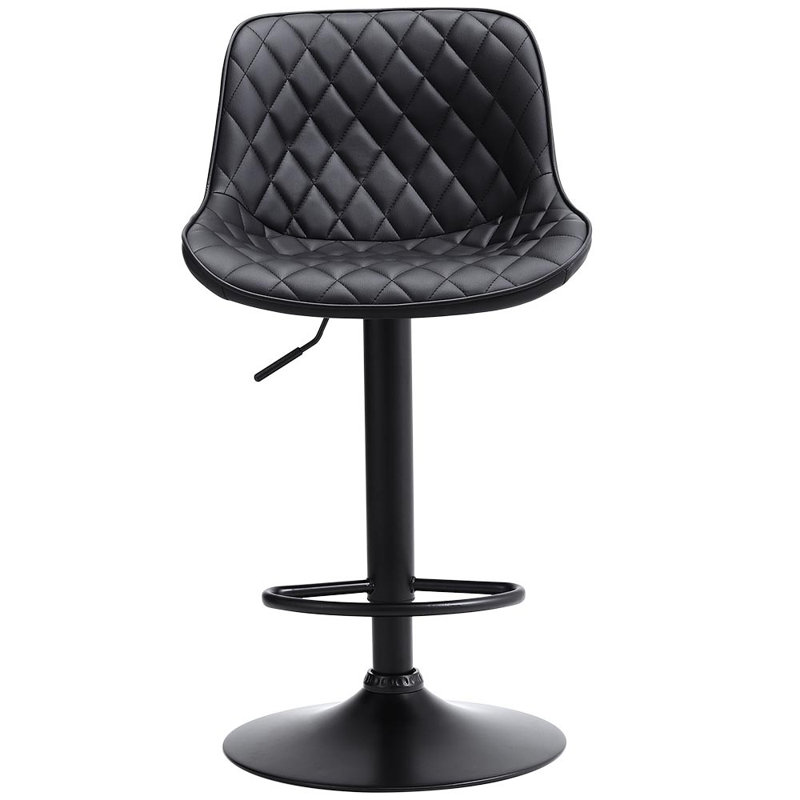 Federalsburg Swivel Upholstered Adjustable Height Counter Stool with Metal Frame