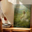 Impression sur toile, berger et agneau-129558796