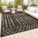 Tribu Bohemian Arrow Striped Indoor/Outdoor Performance Area Rug