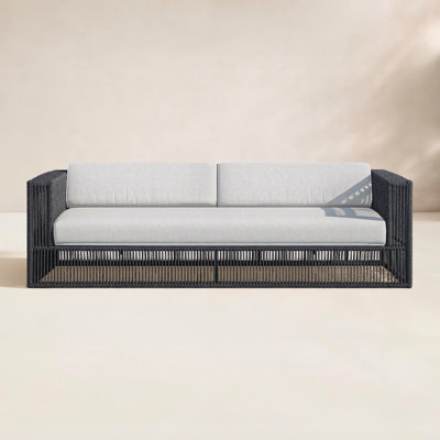 91.5'' Wide Straight Patio Sofa with Sunbrella® Cushions