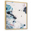 Taches de peinture noires et bleues - œuvre d'art moderne et contemporaine sur toile-894298104-894298083