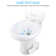 Yescom 0 Gallons GPF Round Chair Height Floor Mounted Bidet Toilet (Seat Included)