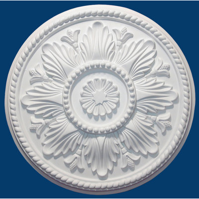 Médaillon de plafond H 18 1/4 po x l 18 1/4 po x P 1 3/4 po