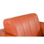 Cuir brun clair avec rembourrage en mousse haute, pieds en acier inoxydable, bois franc séché au four, cuir, structure en bois massif à 3 couches