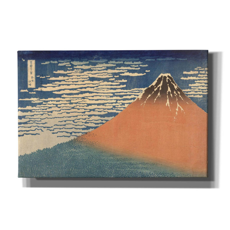Impression sur toile Camron Fine Wind Clear Morning (Gaifu Kaisei) 1832 par Katsushika Hokusai, H 40 po x l 60 po x P 1,5 po