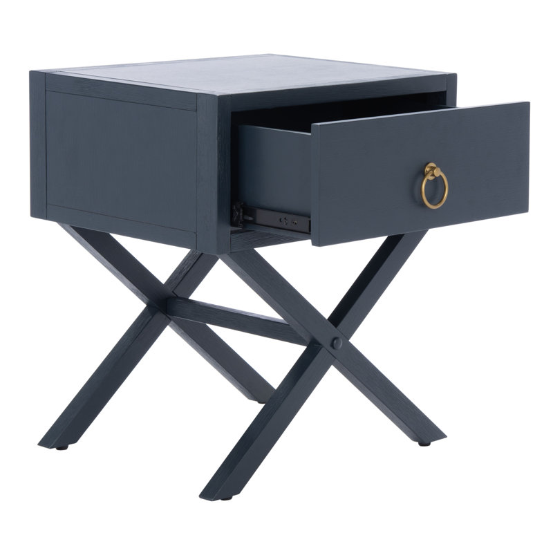 Commer 1 - Table de chevet à tiroir, Marine