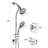 2-in-1 Functional Dual Shower Heads with Rough in-Valve and Bathtub Shower Faucet-138336558
