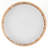 20" 3-light Hand-Woven Rattan Drum Flush Mount